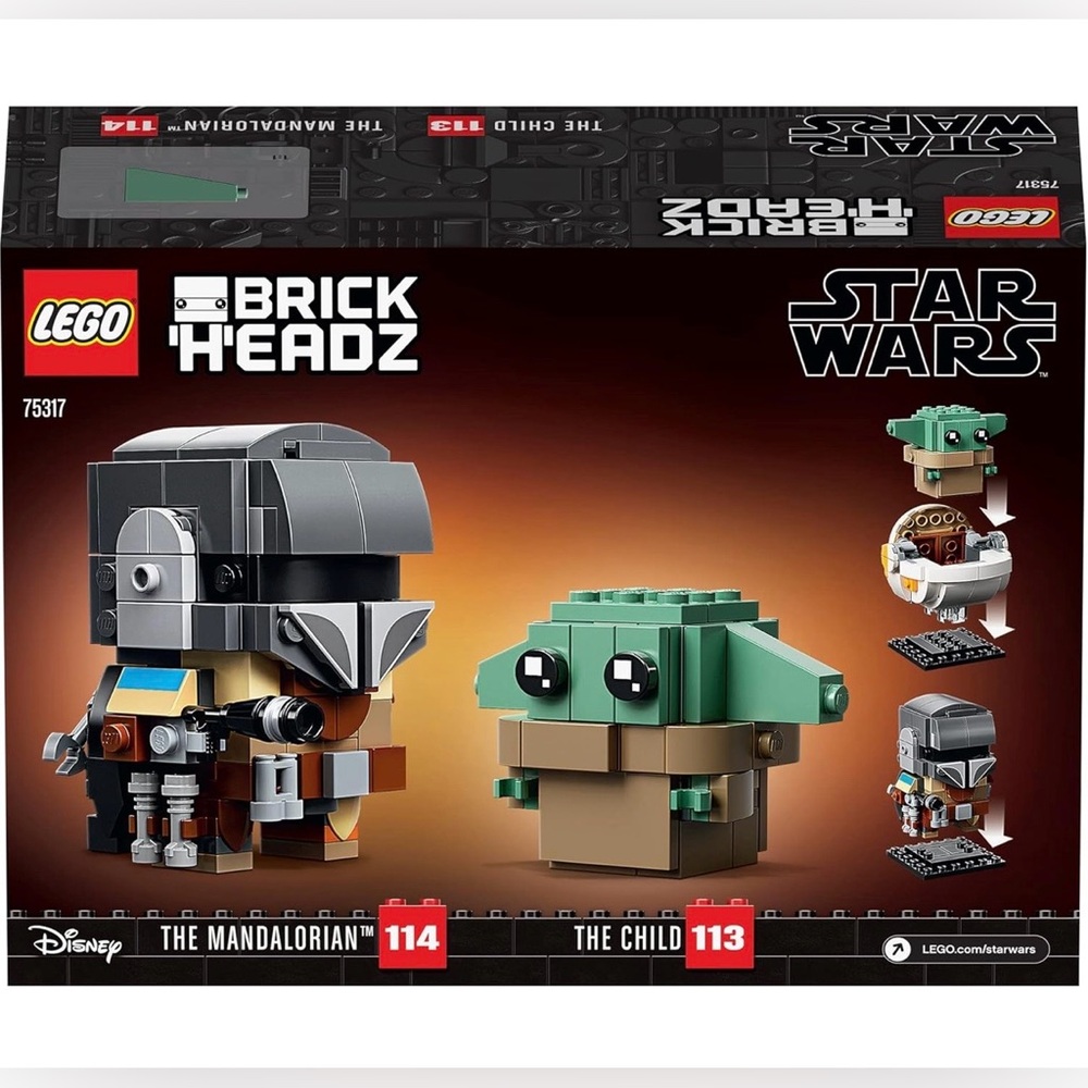*NEW* Lego BrickHeadz Star Wars The Mandalorian & The Child 75317